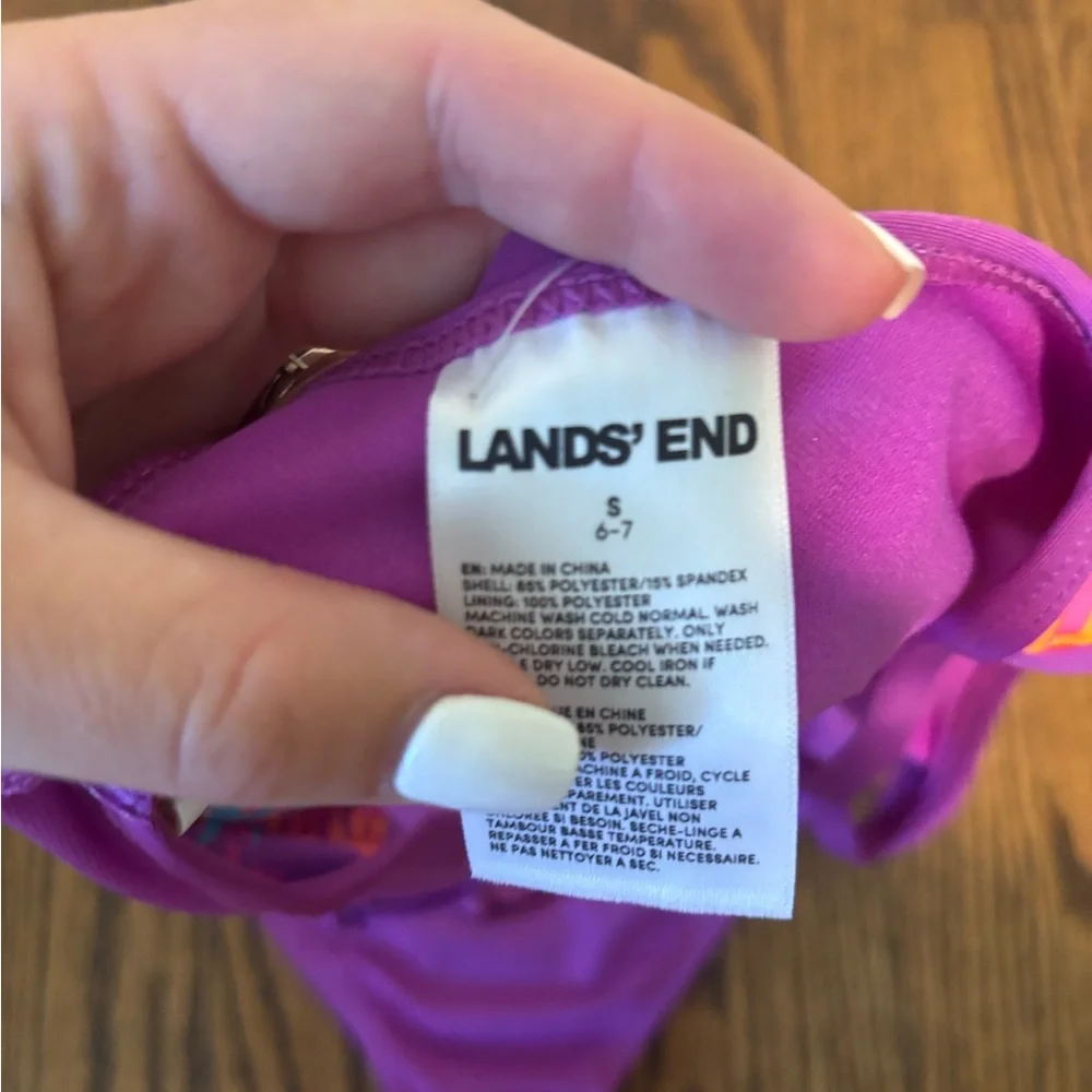 NWT Girls Lands End Bathing Suit